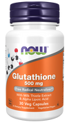 Now Glutathione 500 mg Veg Capsules