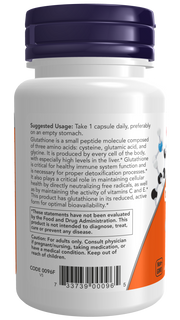 Now Glutathione 250 mg Veg Capsules