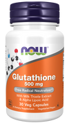 Now Glutathione 500 mg Veg Capsules | Health Cart
