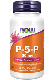 NOW P5P 50mg Vcaps 90's (Pyridoxal 5 Phospate)