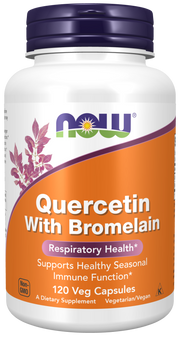 NOW Quercetin with Bromelain Vcaps 120's