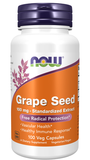 NOW Grape Seed Extract 100mg Caps 100's