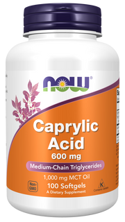 NOW Caprylic Acid 600mg 100s