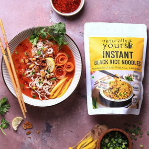 Black Rice Instant Ramen Noodles - Rich in Protein