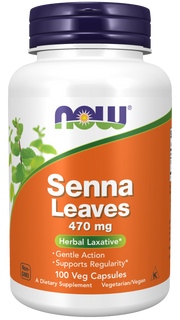 NOW Senna Leaves 470mg Caps 100's