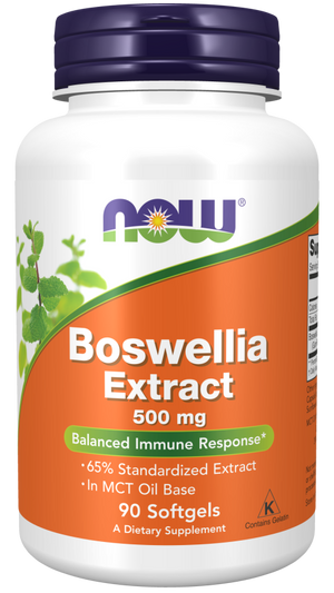 Now Boswellia Extract 500 mg Softgels