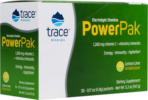 TRACE MINERALS POWERPAK VITAMIN C LEMON 1200GM 30'S