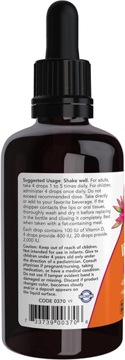 NOW Liquid Vitamin D3 59ml