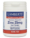 Lamberts Zinc 25mg 120s