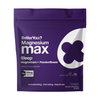 Purple package of BetterYou Magnesium max Sleep supplement on a white background