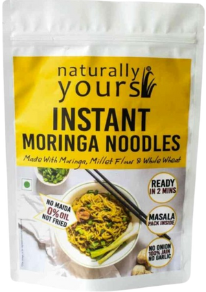 Moringa Instant Ramen Noodles - Rich in Protein, Fiber, & Calcium - 175g