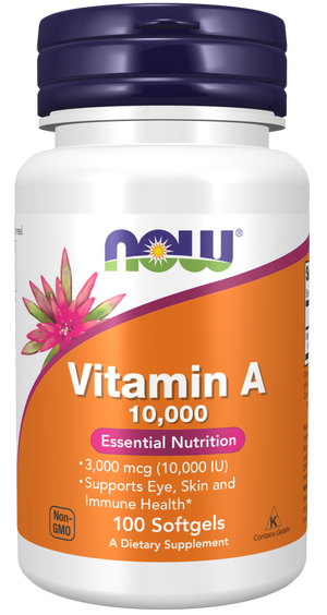 NOW Vitamin A 10,000iu 100's