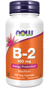 NOW Vitamin B-2 (Riboflavin) 100 mg 100s