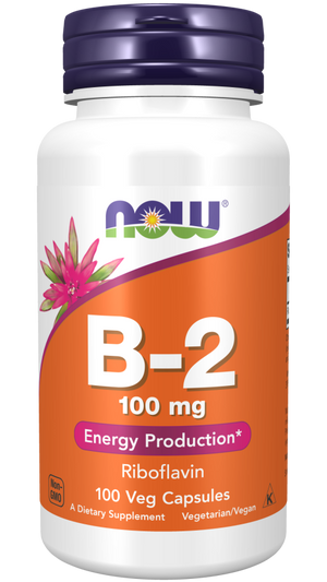 NOW Vitamin B-2 (Riboflavin) 100 mg 100s