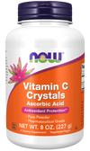 NOW Vitamin C Crystals - Ascorbic Acid 227gm