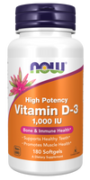 NOW Vitamin D3 1000 iu 180's