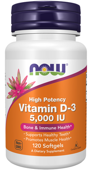 NOW Vitamin D3 5000 iu 120's