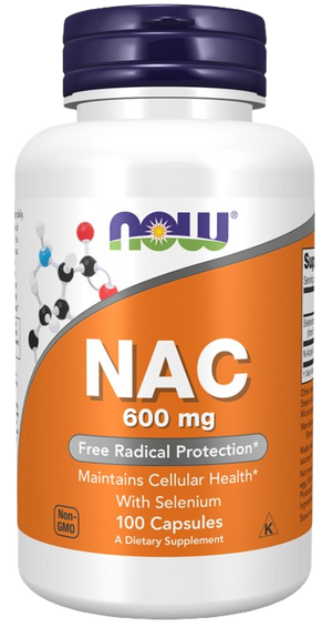 NOW NAC N-Acetyl Cysteine 600 mg 100s