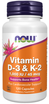NOW Vitamin D3 & K2 VCaps 120's