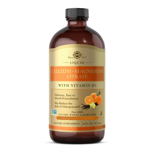 Solgar Liquid Calcium Magnesium Citrate with Vitamin D3 – ORANGE-VANILLA FLAVORED