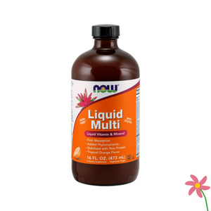 NOW Liquid Multi 473ml Tropical Orange flavour