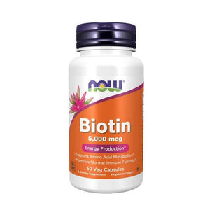 NOW Biotin 5000mcg 60 capsules