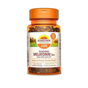 Sundown Melatonin 5mg Microlozenges Cherry Flavour