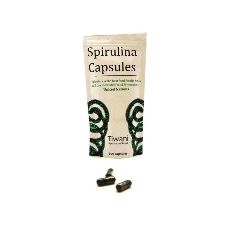 Tiwani Spirulina Capsules 100s Health Cart Kenya Healthcart