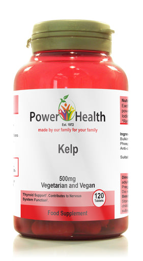 Kelp 500mg tablets 120's thyroid support contributes to nervous system function
